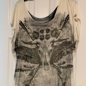 Rock and Republic skull shirt!